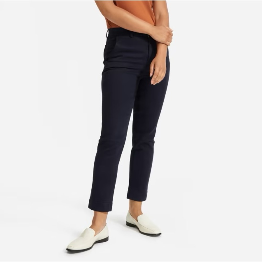 Everlane Slim Leg Crop (Regular) in Navy, Size 14